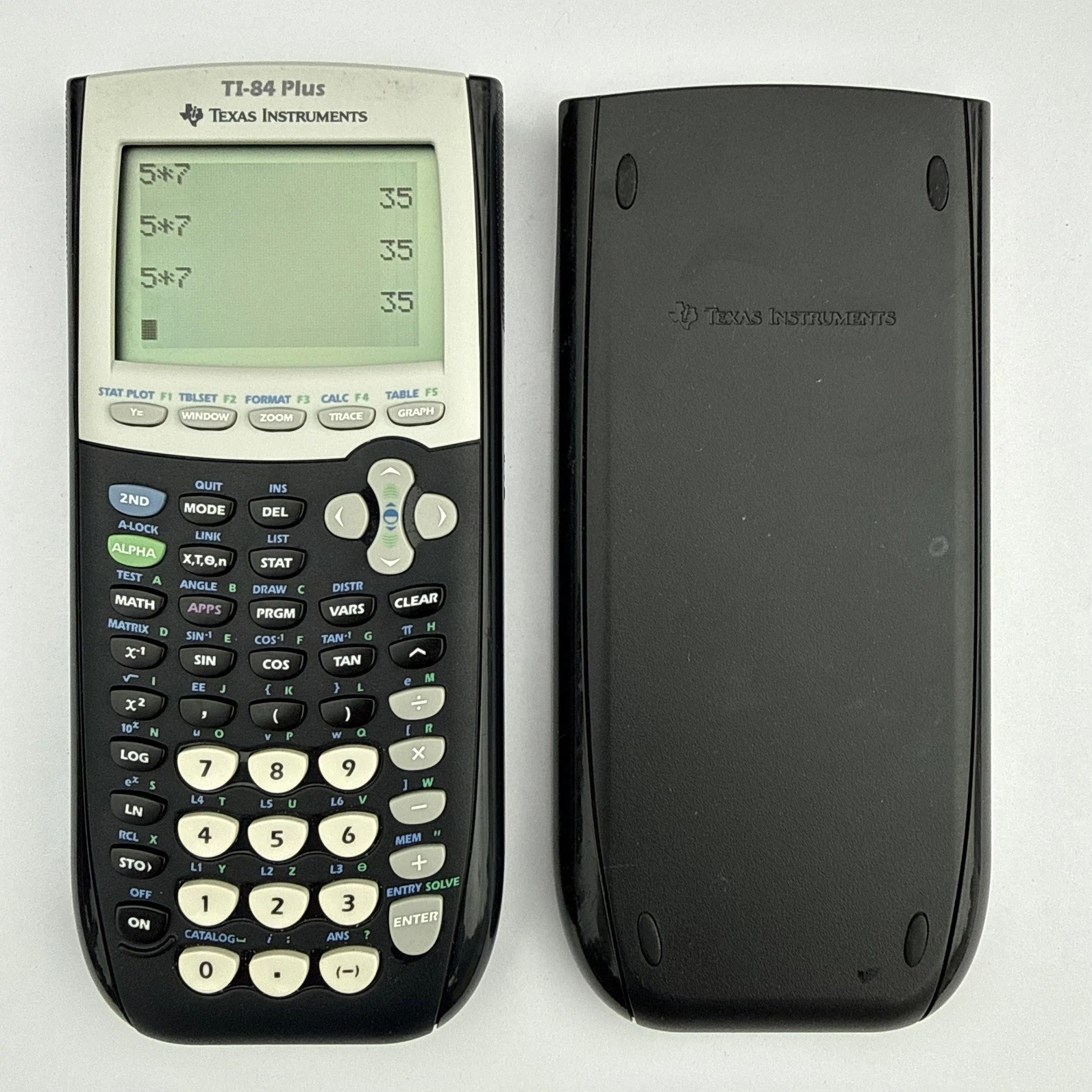 TI-84 Plus Graphing Calculator with Cover & New Batteries TI-84 Plus Graphing Calculator with Cover & New Batteries