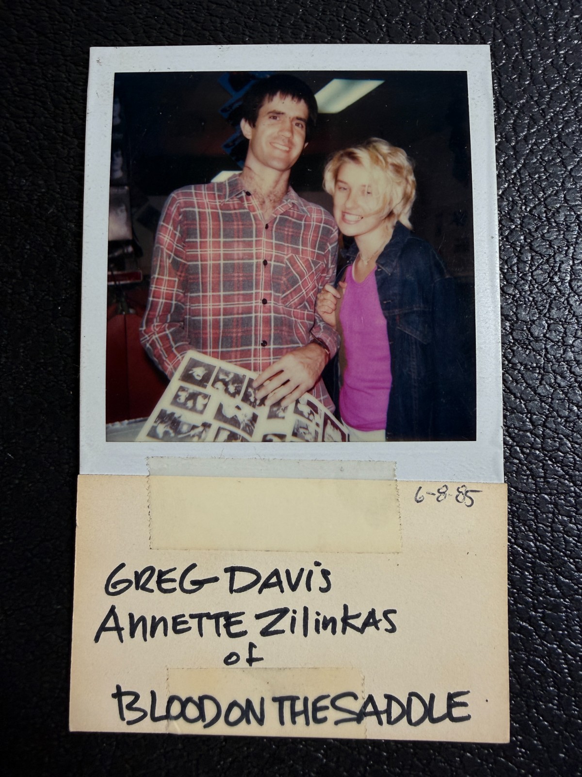 1985 Blood on the Saddle Greg Davis Annette Zilinskas Punk Rock Polaroid L10-80