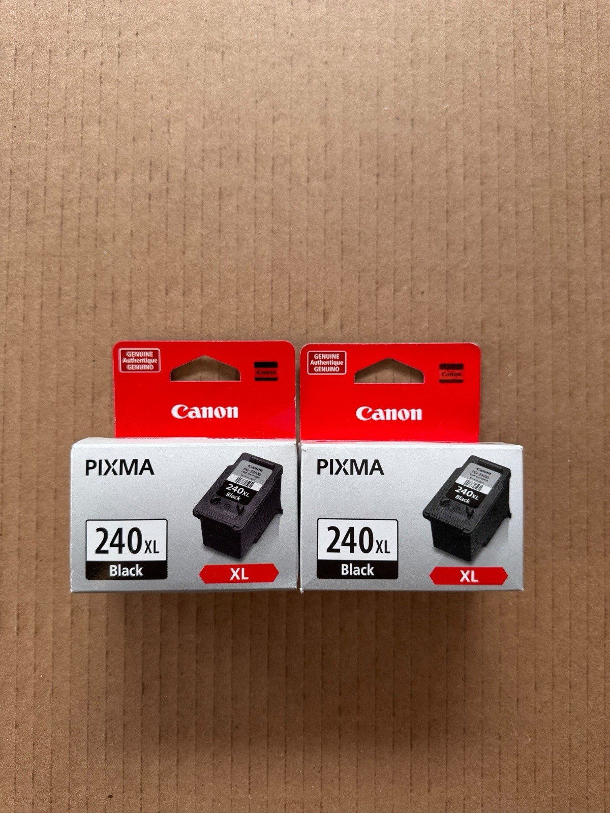 Lot of 2 NEW Canon Pixma 240 XL Black Ink Cartridge - New In Box Lot of 2 NEW Canon Pixma 240 XL Black Ink Cartridge - New In Box