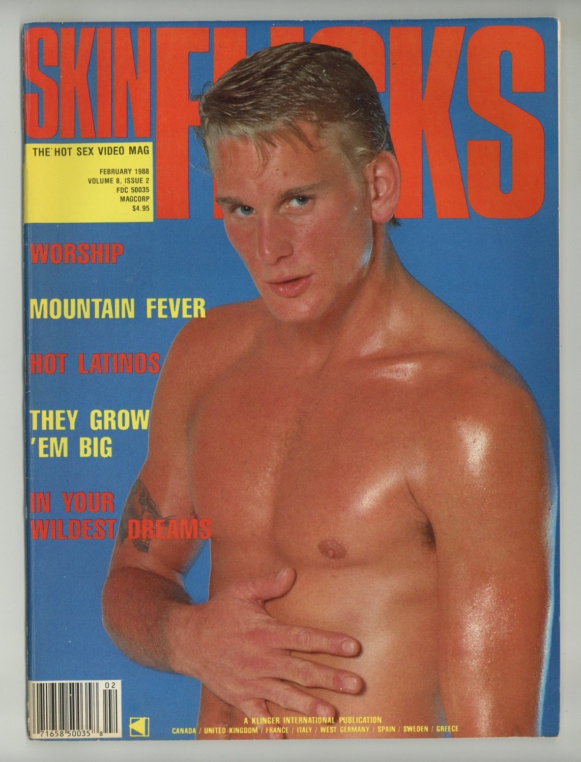 Skinflicks 1988 Christopher Rage, Jeff Vickers Tom Brock 94p Gay Magazine M40455 Skinflicks 1988 Christopher Rage, Jeff Vickers Tom Brock 94p Gay Magazine M40455