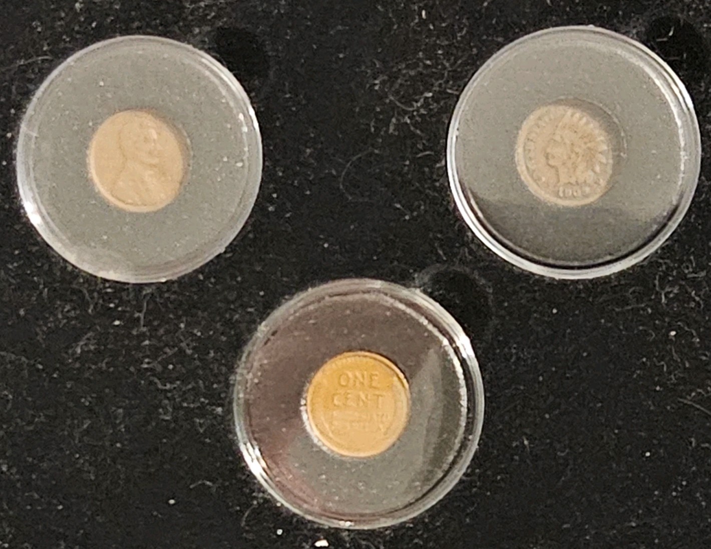 1909 TRIO INDIAN HEAD, WHEAT W/O VDB AND W/VDB 1909 TRIO INDIAN HEAD, WHEAT W/O VDB AND W/VDB