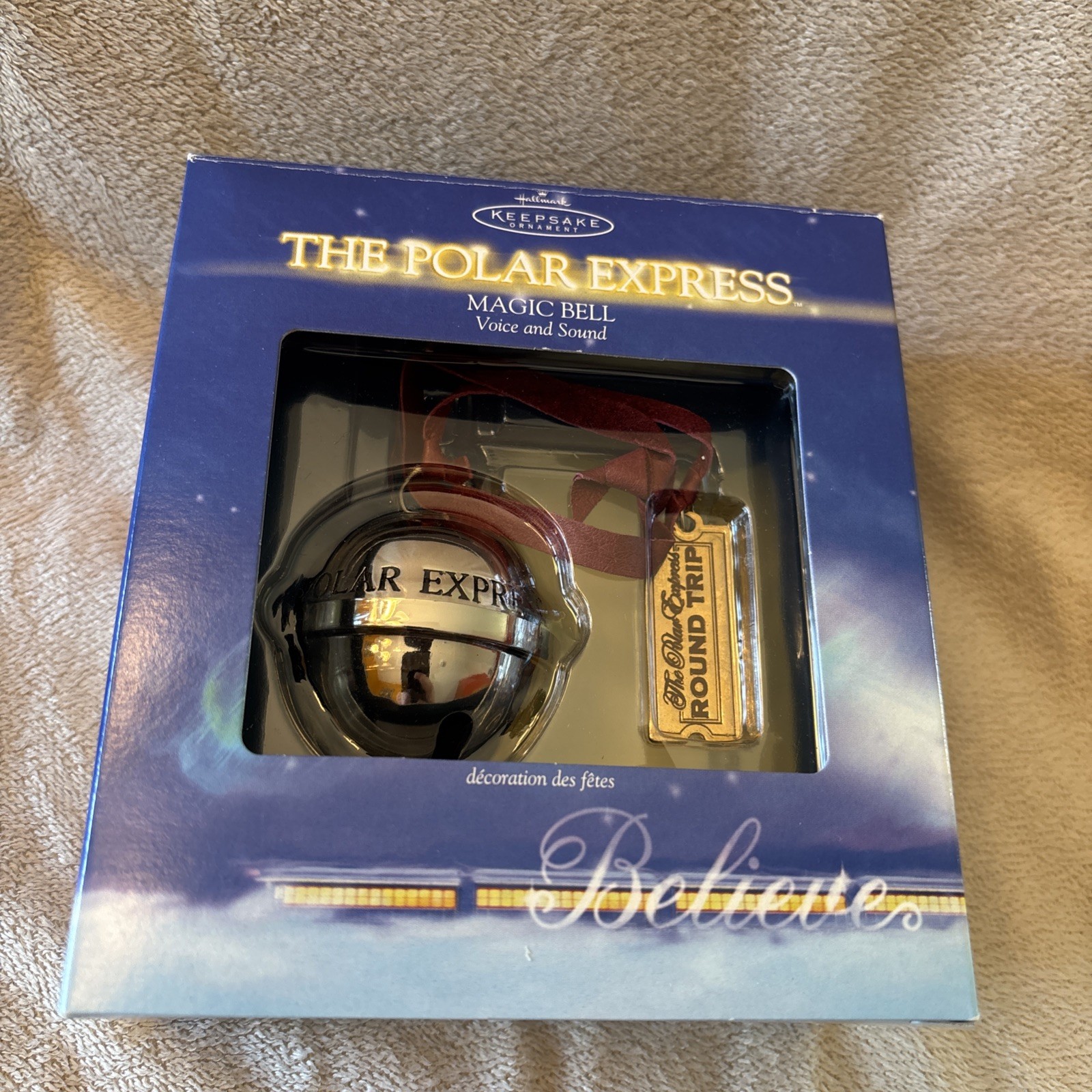 Hallmark Keepsake The Polar Express Magic Bell Ornament Voice Sound 2004 NIB BB Hallmark Keepsake The Polar Express Magic Bell Ornament Voice Sound 2004 NIB BB