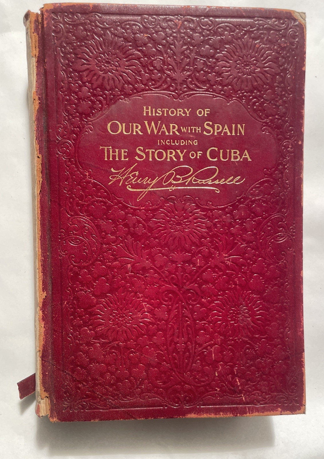 1898 “History of Our War With Spain Including The Story of Cuba” Leather Maps 1898 “History of Our War With Spain Including The Story of Cuba” Leather Maps