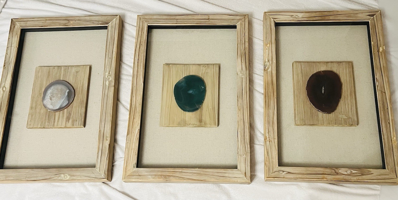 Uttermost 14499 Rustic Framed Wood Wall Art Set of 3 Incased glass Uttermost 14499 Rustic Framed Wood Wall Art Set of 3 Incased glass