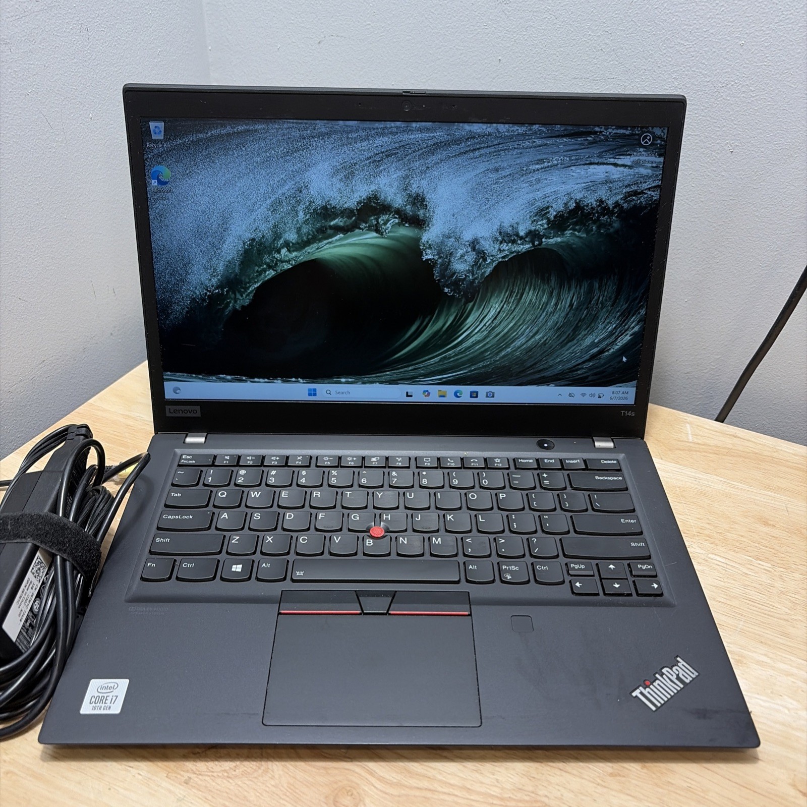 Lenovo ThinkPad T14S Gen 1 CORE i7-10610U 1.80GHZ 256GB 16GB WCam WiFi W11 Cord