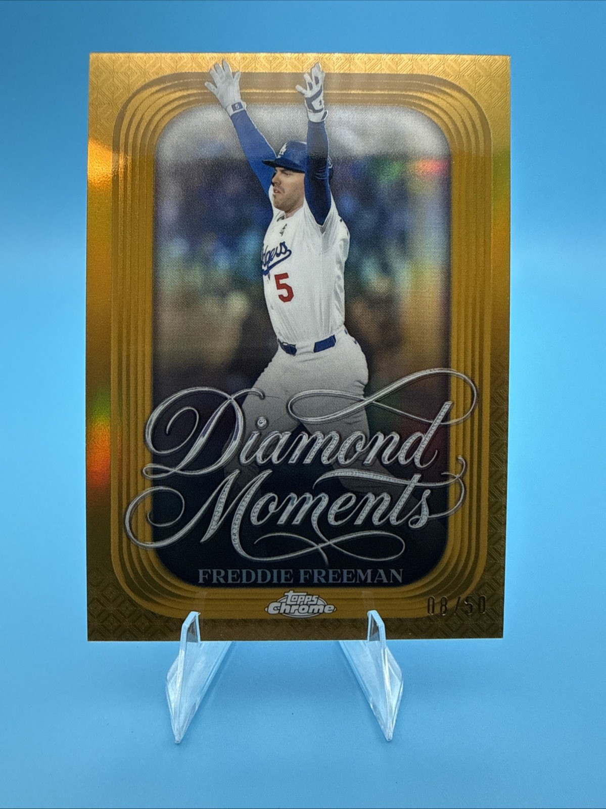 2026 Topps Chrome - Diamond Moments Freddie Freeman #DM-49 Gold /50 World Series