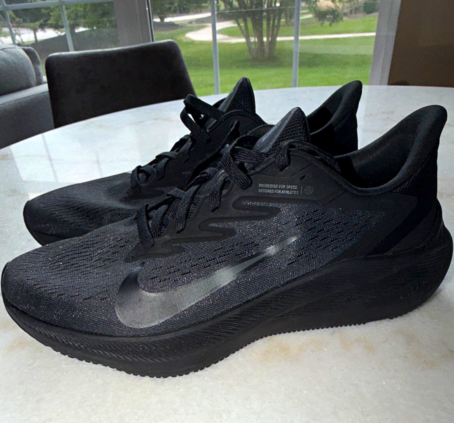 Nike Air Zoom Black Low Top Lace-Up Men’s Athletic Sneakers CI0302-002