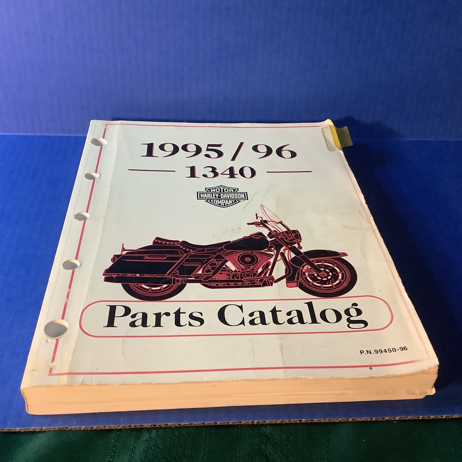 Parts Catalog Harley Davidson 1340 Models 1995/96 from 10/1995 Fair CONDITION Parts Catalog Harley Davidson 1340 Models 1995/96 from 10/1995 Fair CONDITION