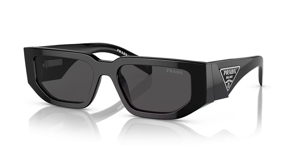 PRADA PR 09ZSF Milano Sunglasses Black PRADA PR 09ZSF Milano Sunglasses Black