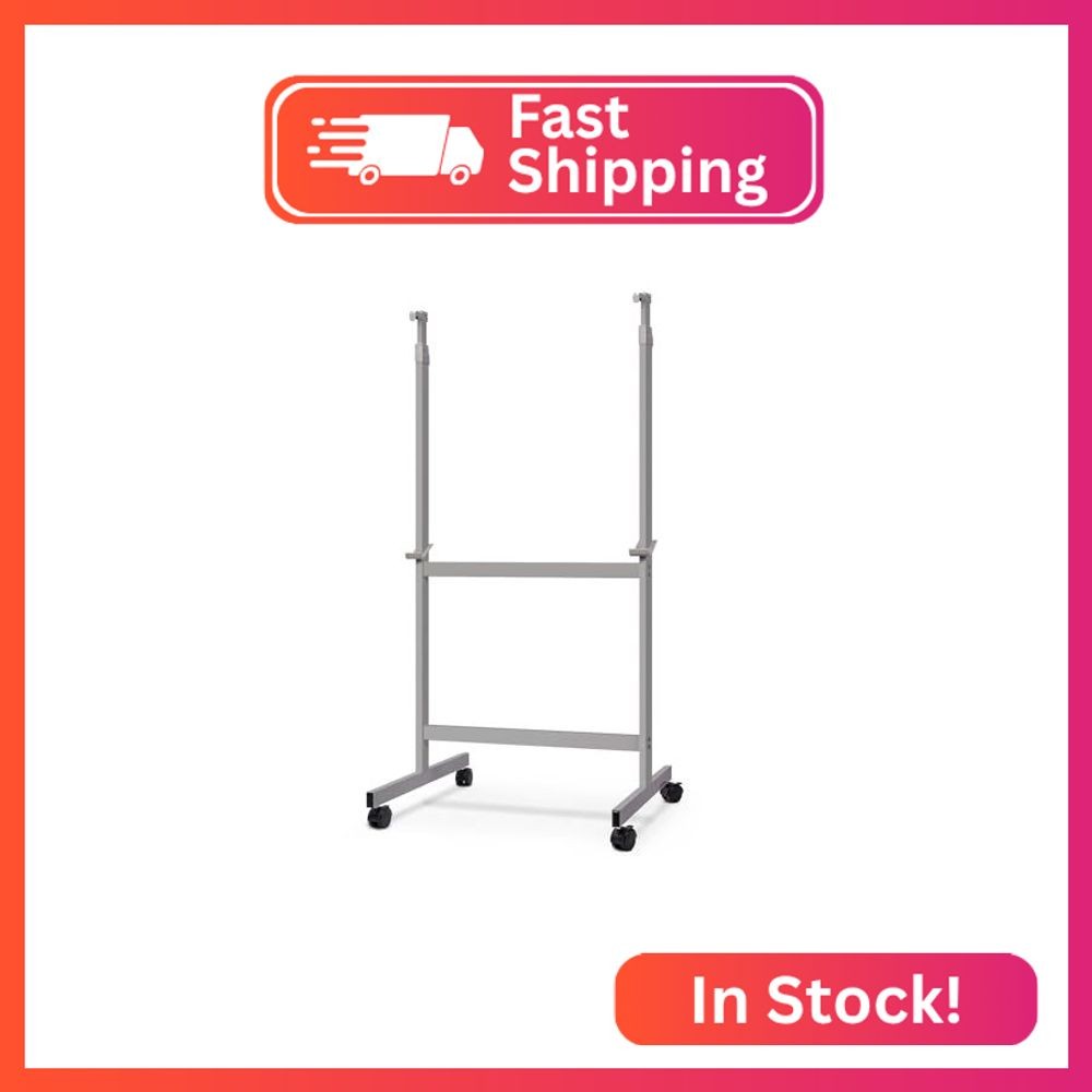 Maxtek Mobile Whiteboard Stand with Wheels, Stand Only, No Drill (Grey) Maxtek Mobile Whiteboard Stand with Wheels, Stand Only, No Drill (Grey)