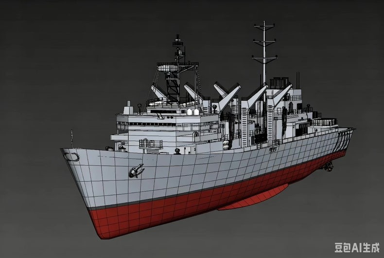 3D Print 1/2000/1250/700 US Navy Supply-class Fast Combat Support Ship Unpainted