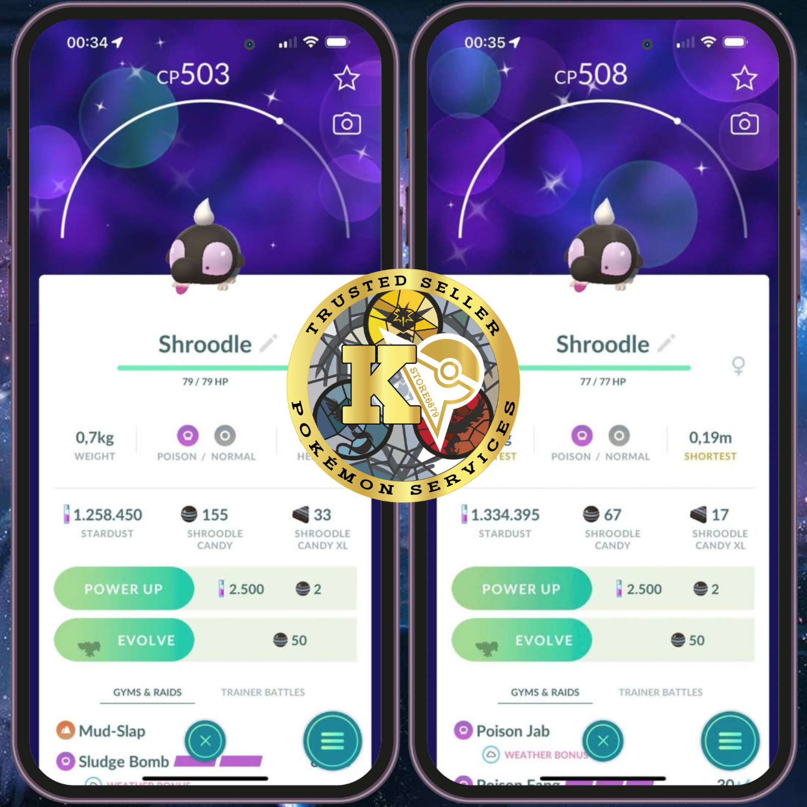 Pokémon —GO— Shiny Shroodle — PTC or TRADE—Digital♻️