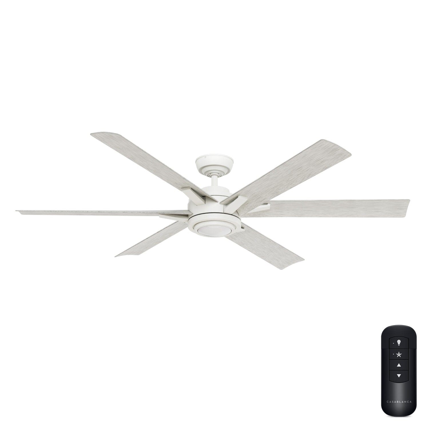Casablanca Fan 65 in Contemporary Fresh White Outdoor Ceiling Fan with 6 Blades