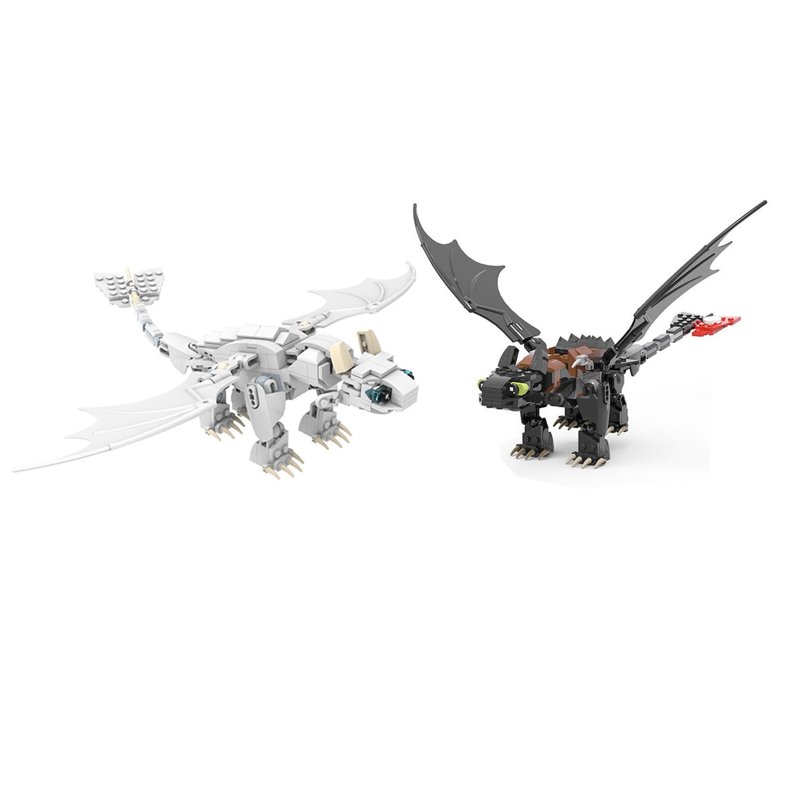 YOUFOY MOC-23064 Dragon & His Girlfriend White Dragon Bundled for Christmas