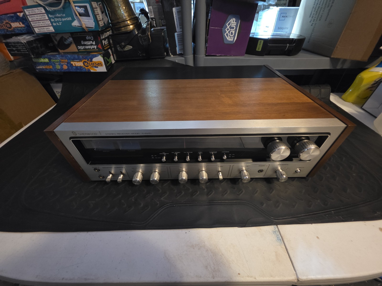 Vintage Sherwood S-8910 Stereo Receiver 60WPC Japan Tested Working Great Conditi Vintage Sherwood S-8910 Stereo Receiver 60WPC Japan Tested Working Great Conditi
