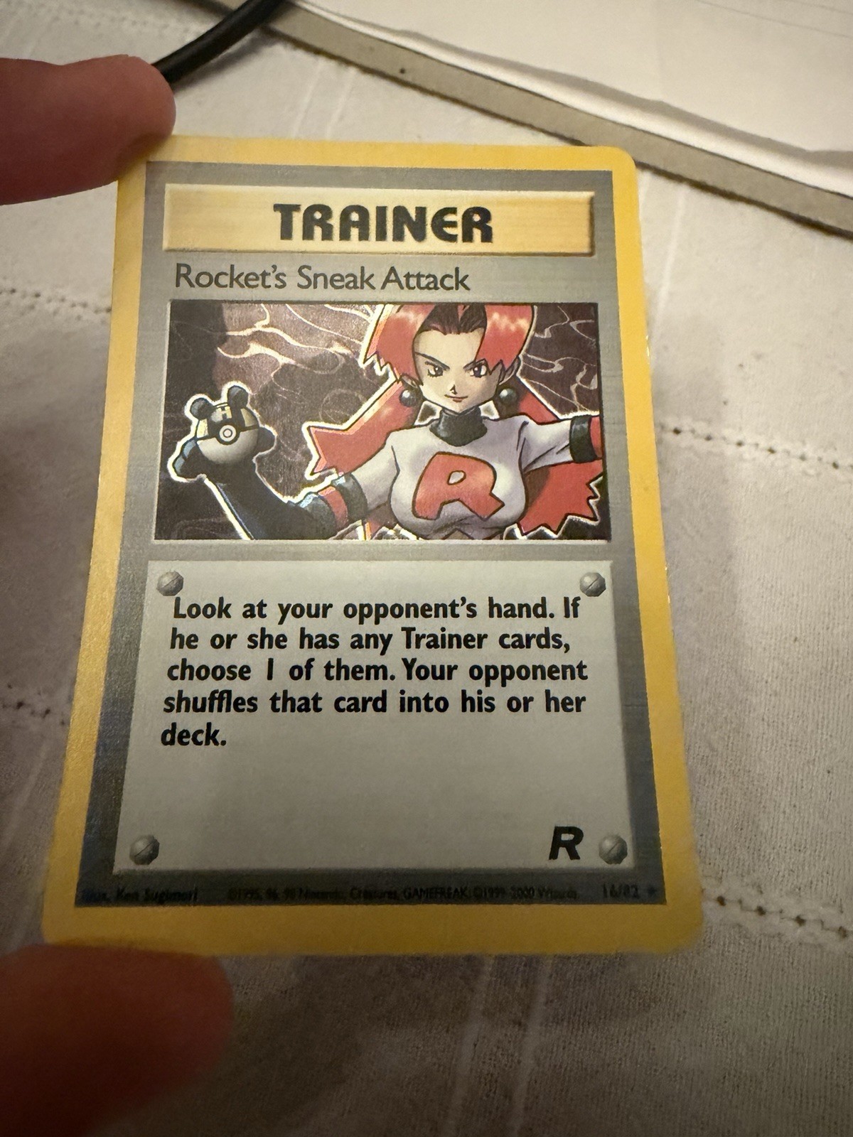 Rocket's Sneak Attack 16/82 Team Rocket Holo Some Wear Rocket's Sneak Attack 16/82 Team Rocket Holo Some Wear