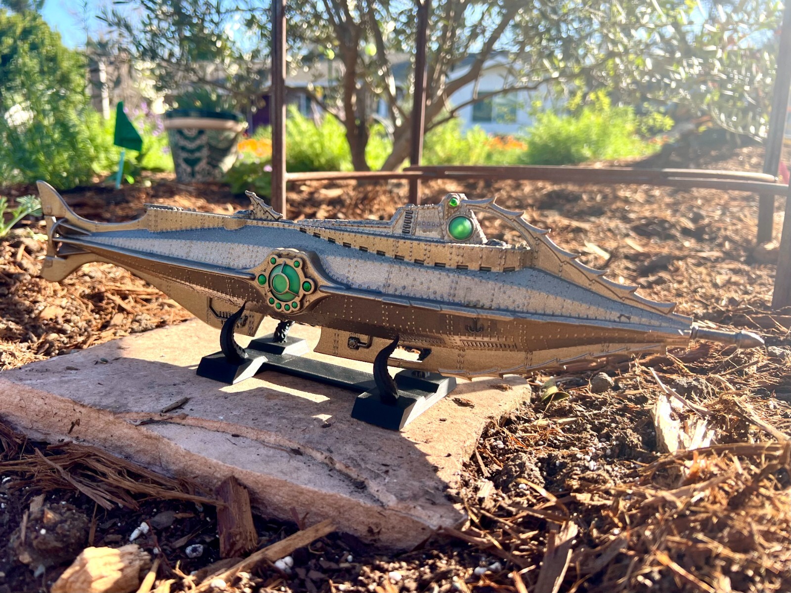 Large Format Hollowed Out 20,000 Leagues Under The Sea Nautilus Submarine Hull.
