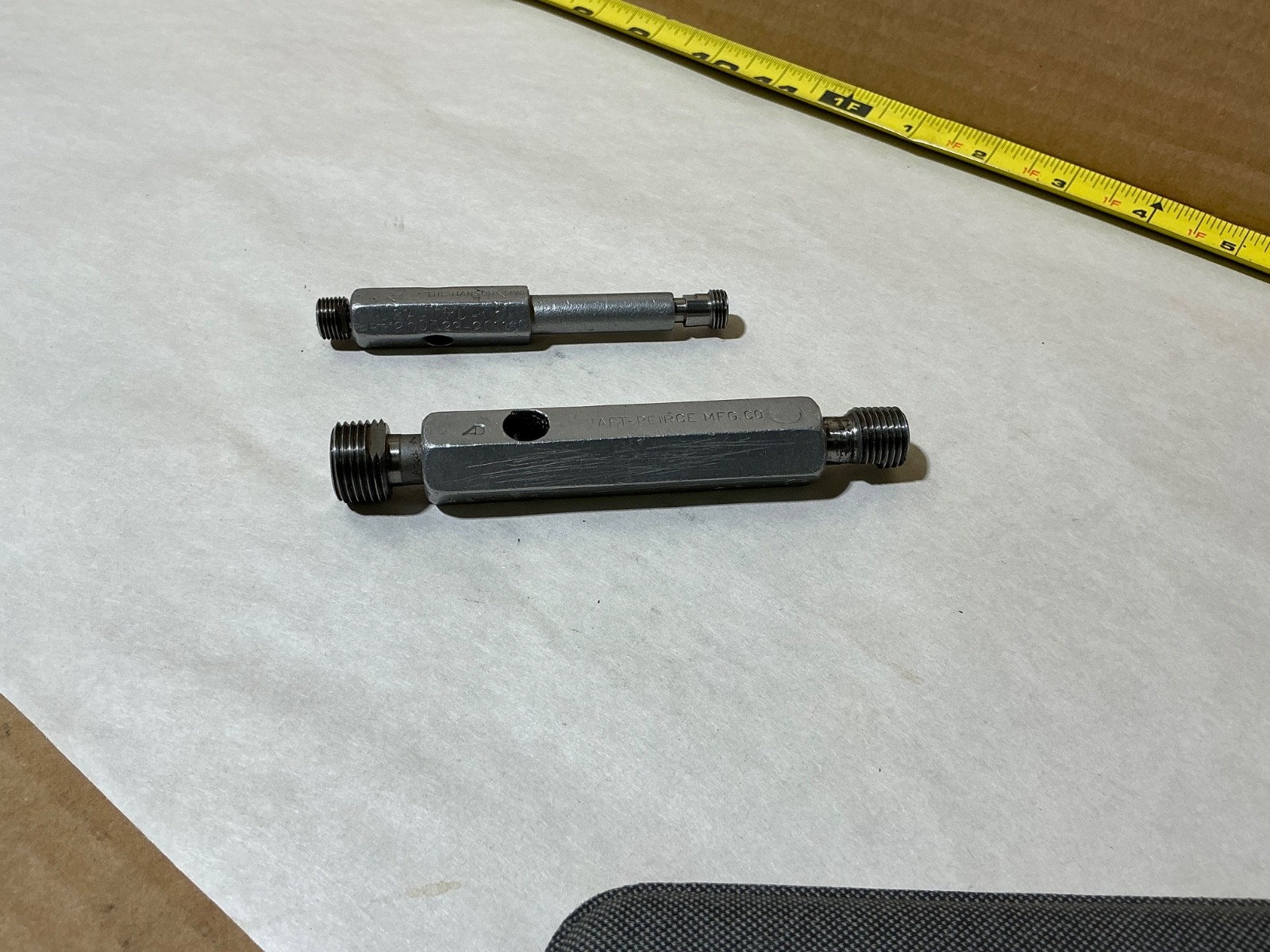 LOT - NPT - Threaded Plug Gages - 1/8, 1/4, and 3/8 LOT - NPT - Threaded Plug Gages - 1/8, 1/4, and 3/8