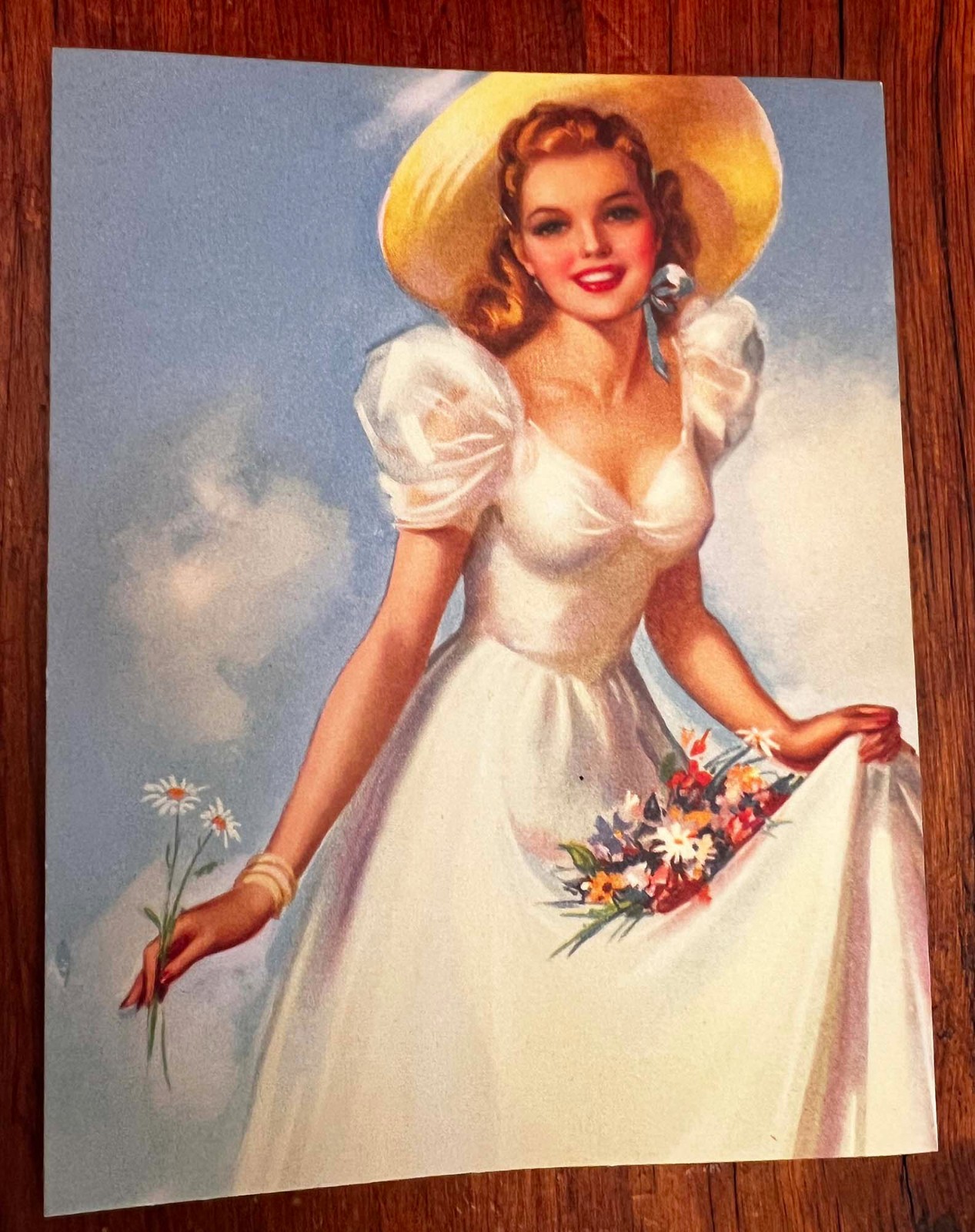 EXCELLENT Original 1940s Pin-Up Print ORIGINAL EXCELLENT Original 1940s Pin-Up Print ORIGINAL