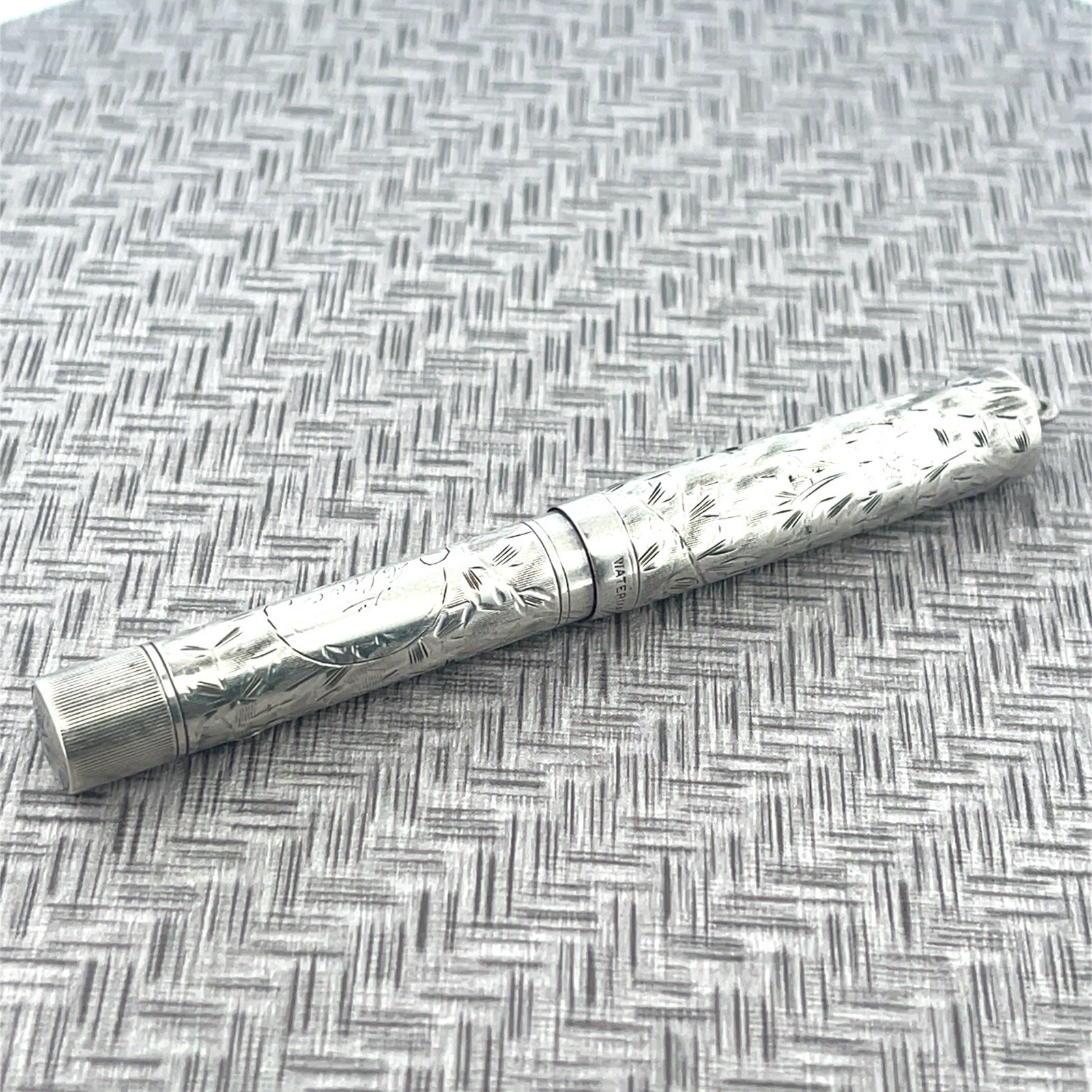 Vintage WATERMAN 452 1/2V Fountain Pen Sterling Silver With New Ink Sac Vintage WATERMAN 452 1/2V Fountain Pen Sterling Silver With New Ink Sac