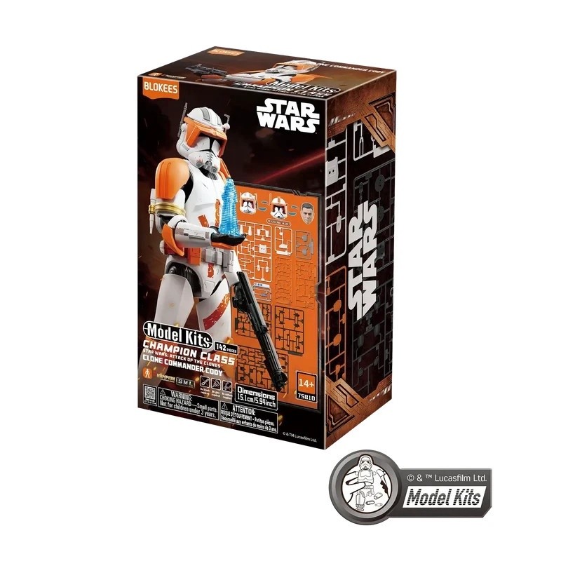Clone Commander Cody CC10 Blokees Star Wars Champion Class Model Kit Figure Clone Commander Cody CC10 Blokees Star Wars Champion Class Model Kit Figure