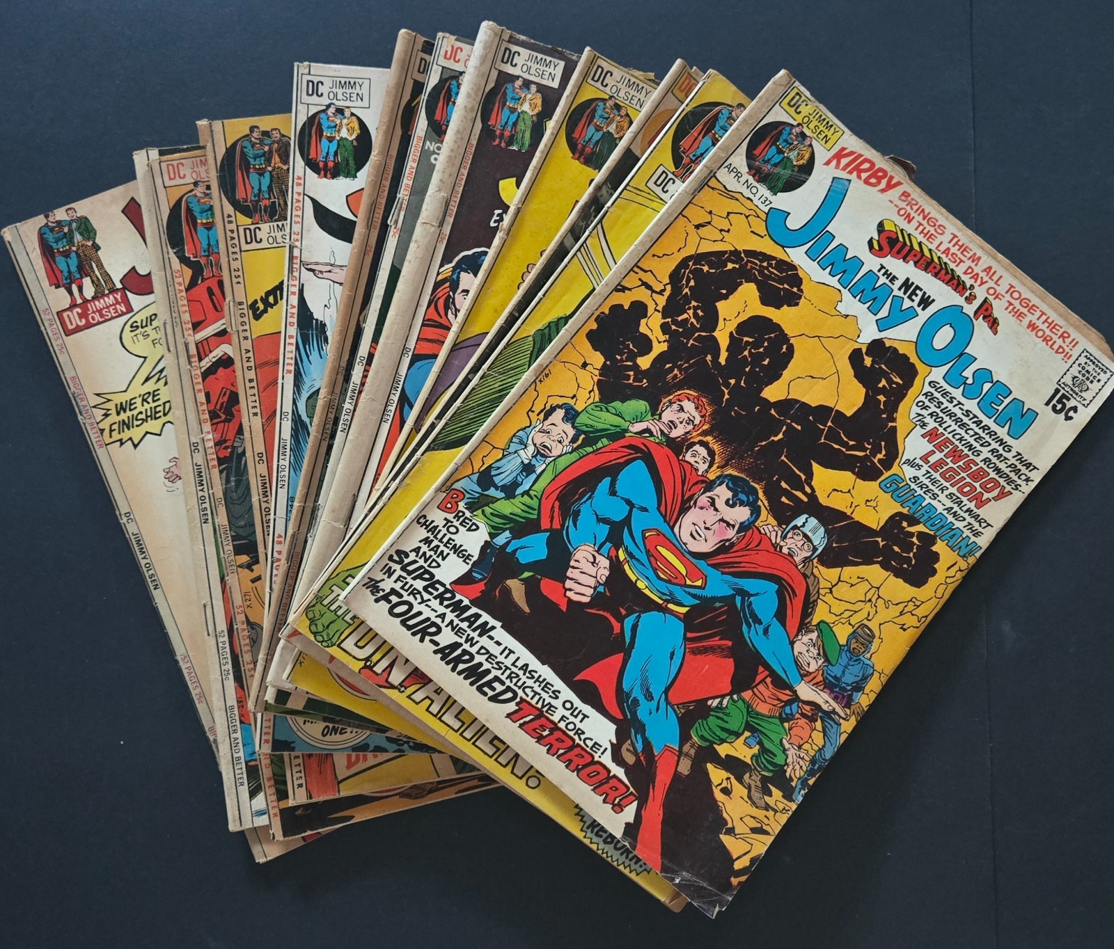 Superman's Pal Jimmy Olsen Jack Kirby 12 Comic Lot 1971-1972 Superman's Pal Jimmy Olsen Jack Kirby 12 Comic Lot 1971-1972