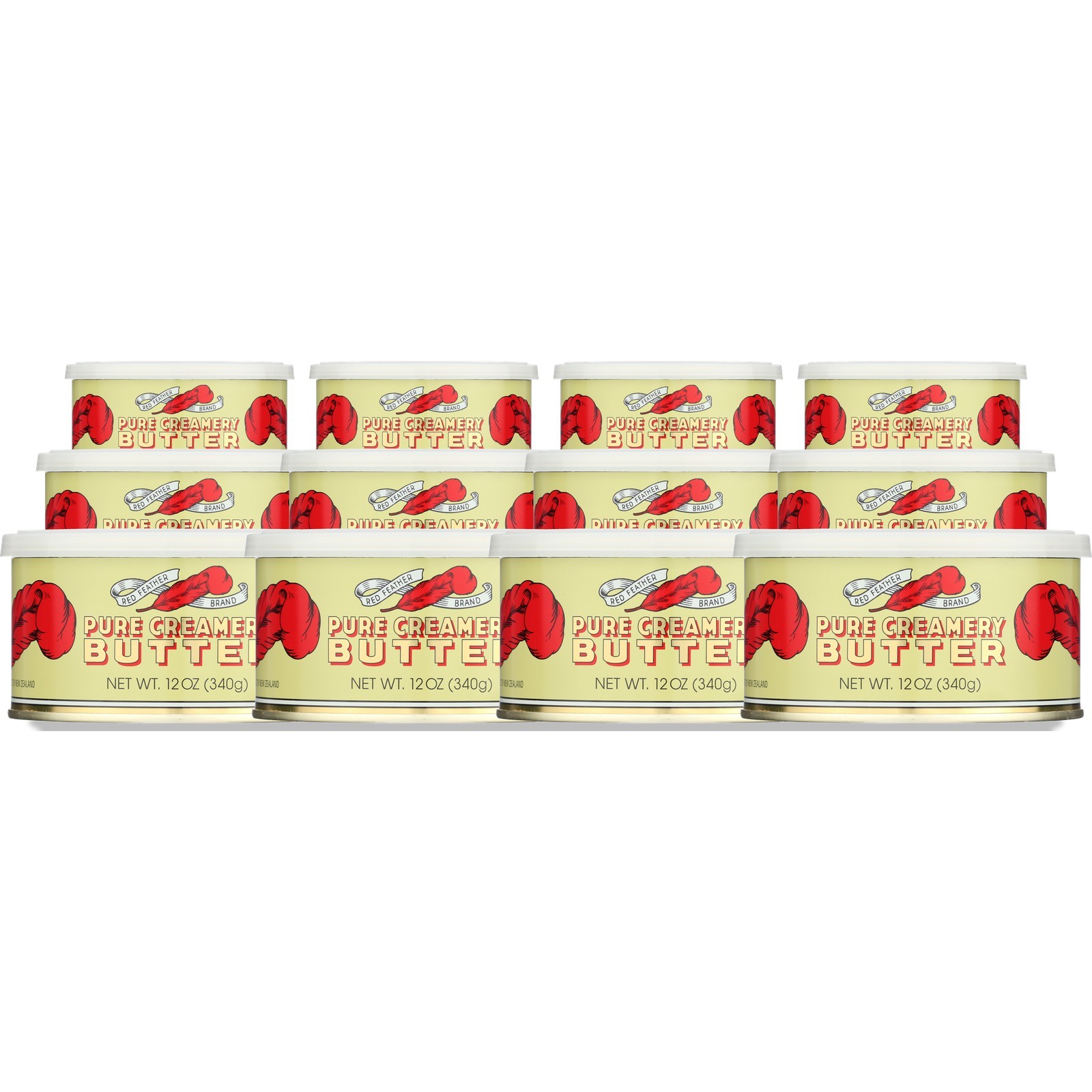 Red Feather Pure Creamery Butter 12 Oz 340 G Can 12 Pack