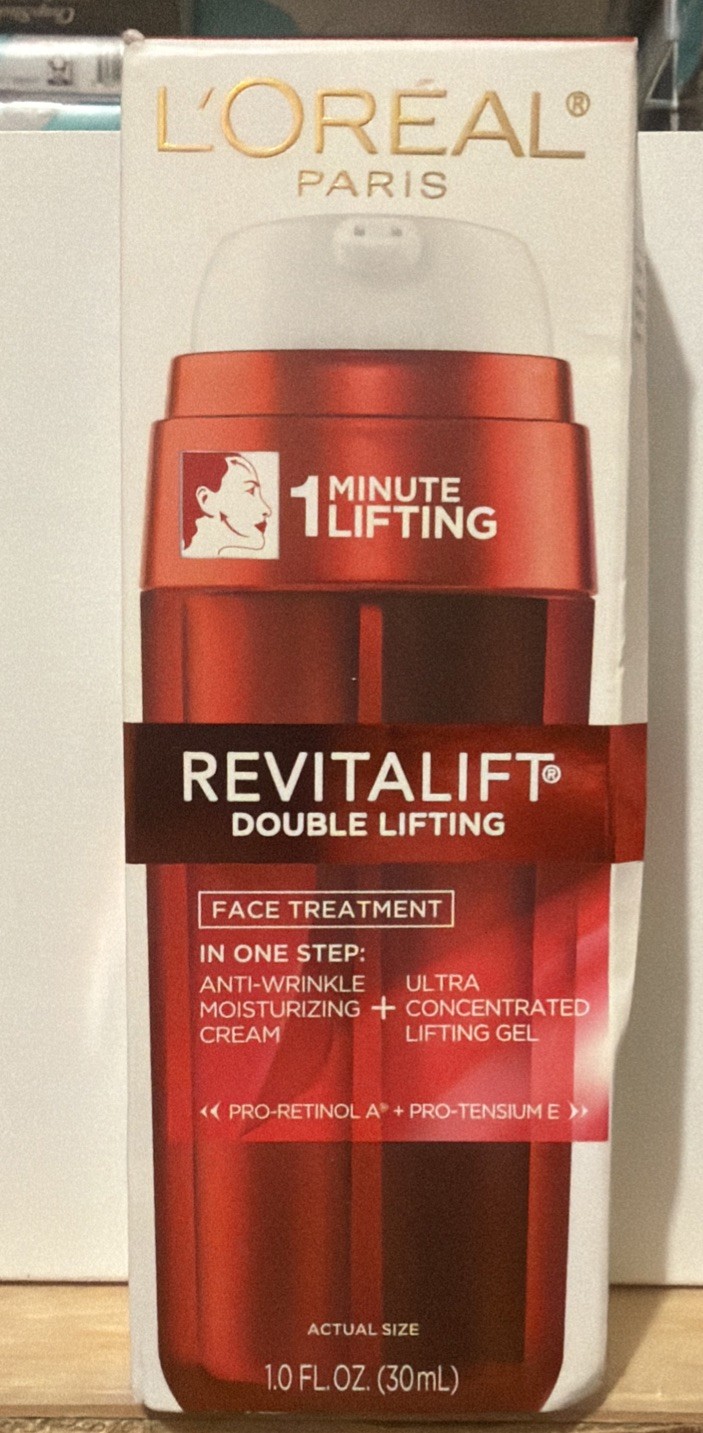 New L'Oreal Paris Revitalift Double Lifting Face Treatment Day Cream 1 oz RARE