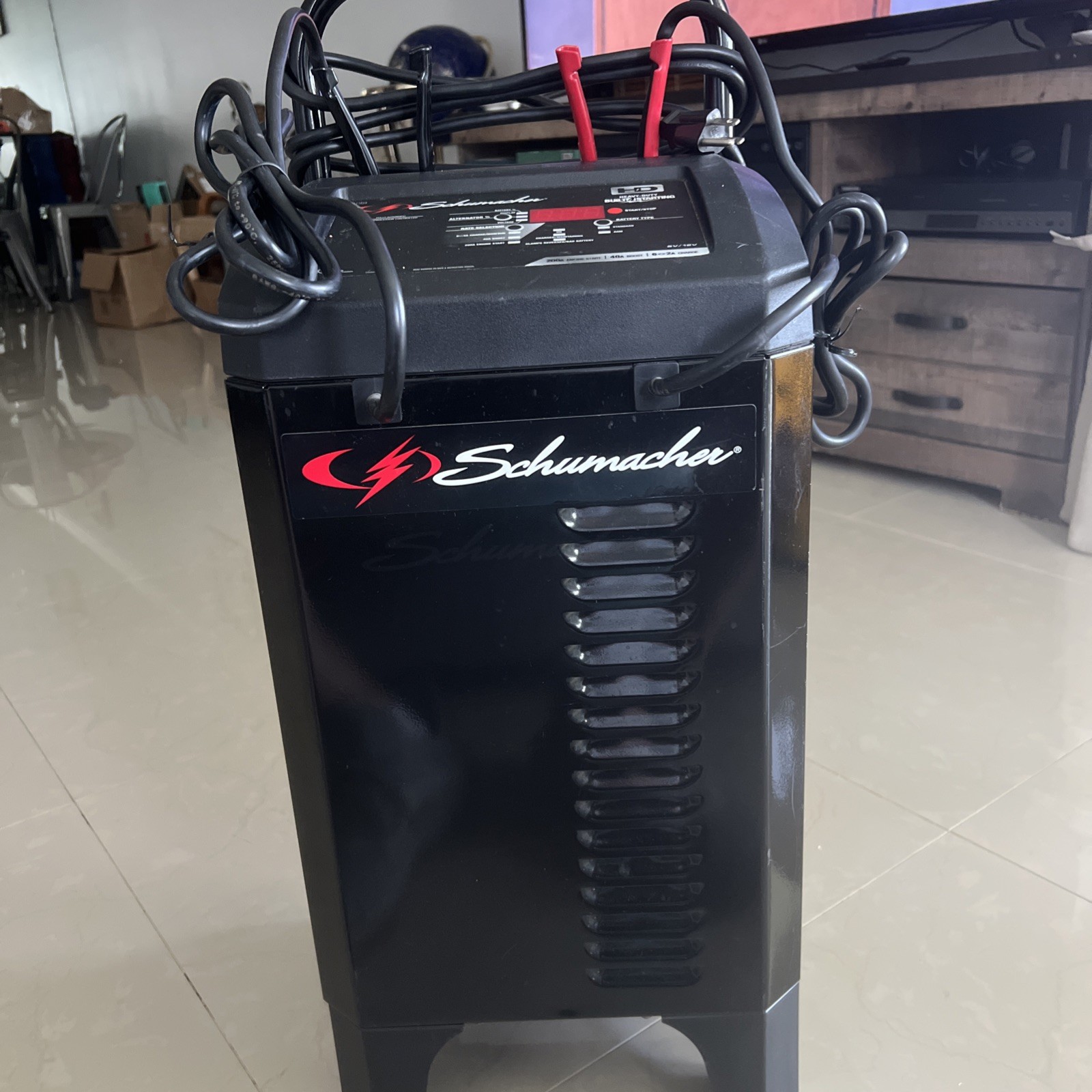 Schumacher Electric SC1309 Fully Automatic Wheeled Battery Charger and Engine Schumacher Electric SC1309 Fully Automatic Wheeled Battery Charger and Engine