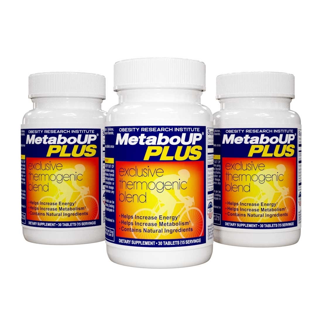 Lipozene MetaboUP PLUS Thermogenic Energy Support 3 x 30 Ct Bottles New