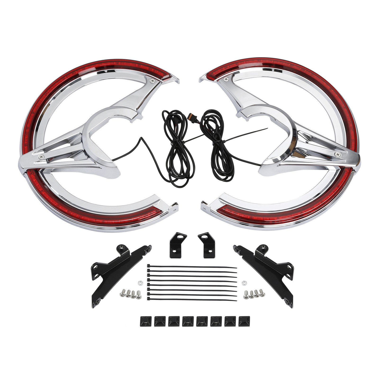 Brake Rotor Covers LED Ring Of Fire Fit For Honda Goldwing 1800 GL1800 2018-2026 Brake Rotor Covers LED Ring Of Fire Fit For Honda Goldwing 1800 GL1800 2018-2026