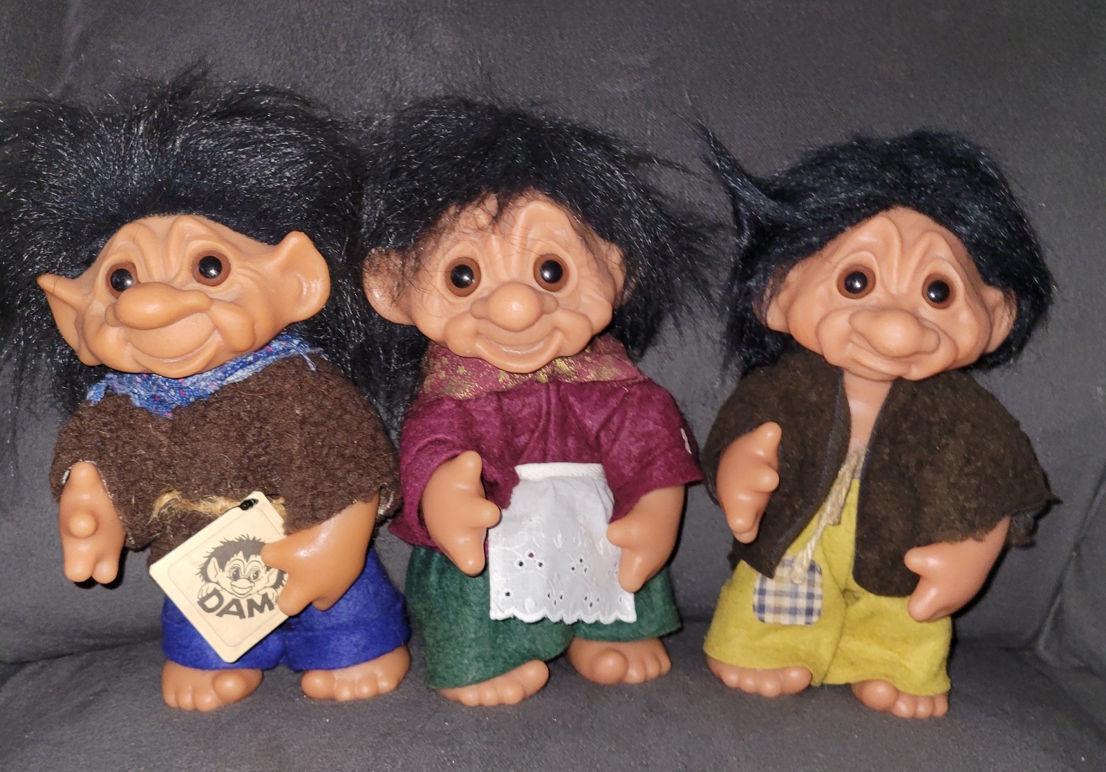Vintage Thomas DAM FOREST TROLL DOLL Made In Denmark, Rare Trolls Trio Vintage Thomas DAM FOREST TROLL DOLL Made In Denmark, Rare Trolls Trio