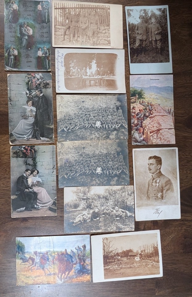 WWI Austria-Hungary Feldpost Lot of 13 Postcards 1915-1917 – K.u.K. Soldier Lett WWI Austria-Hungary Feldpost Lot of 13 Postcards 1915-1917 – K.u.K. Soldier Lett