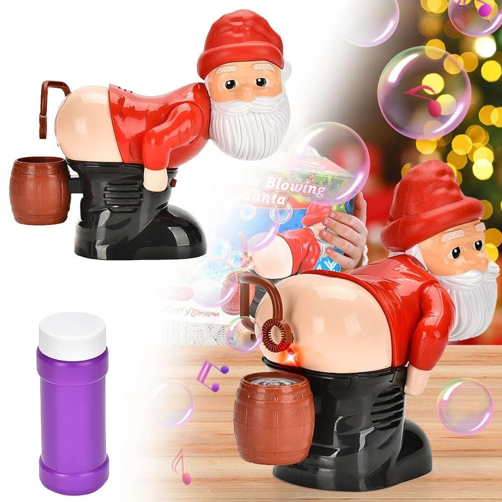 Bubble Blowing Santa - Fart Bubble Machine with Flashing Lights & Music Gift Bubble Blowing Santa - Fart Bubble Machine with Flashing Lights & Music Gift