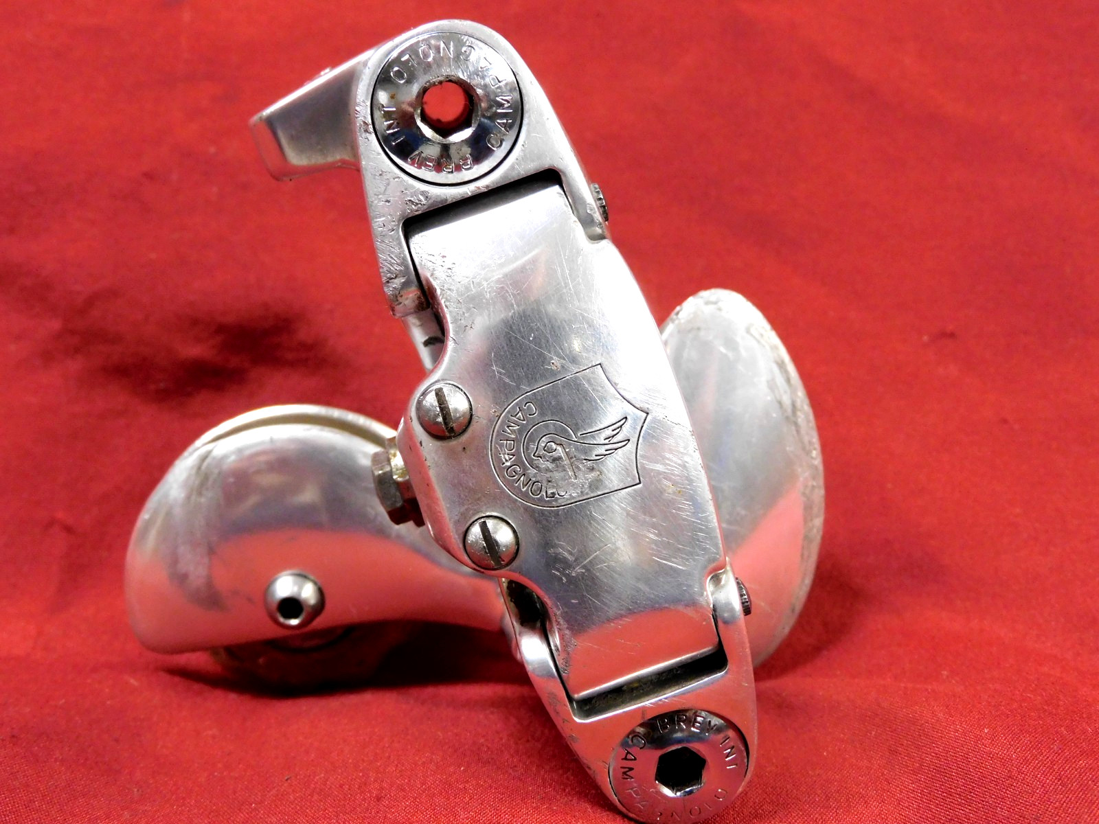 Vintage Mid 80\'s 1st Gen. Campagnolo C-Record Rear Derailleur w/ Engraved Shield