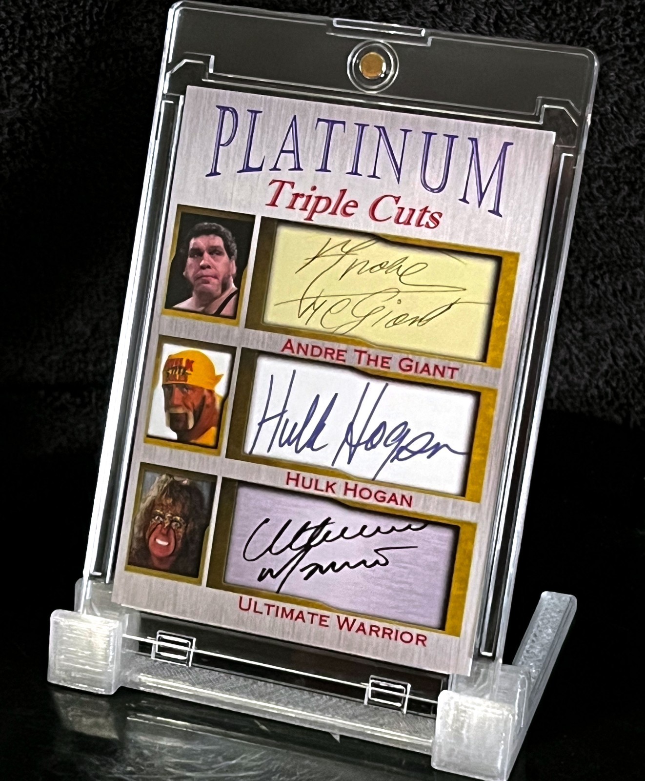 ANDRE THE GIANT 💪 HULK HOGAN ⚡ ULTIMATE WARRIOR • PLATINUM TRIPLE CUTS /1000