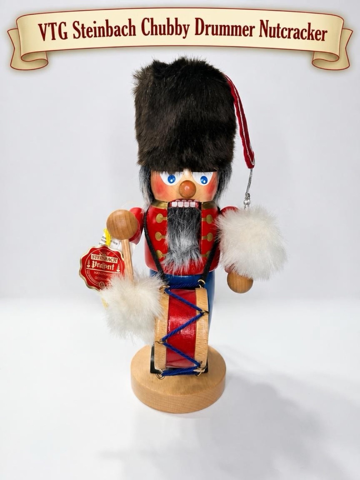 Steinbach Nutcracker Chubby Drummer 316 Wooden with Tag 12