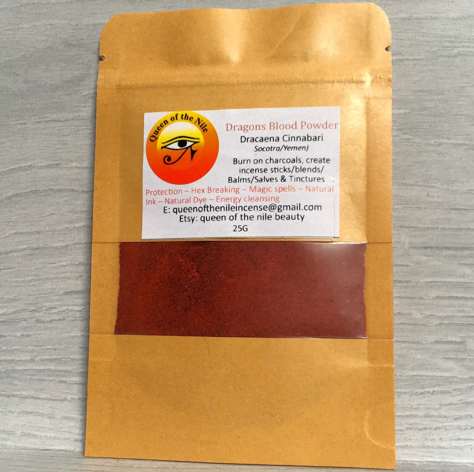 Dracaena Cinnabari Dragons Blood Powder 6g/25g-Finely ground and filtered