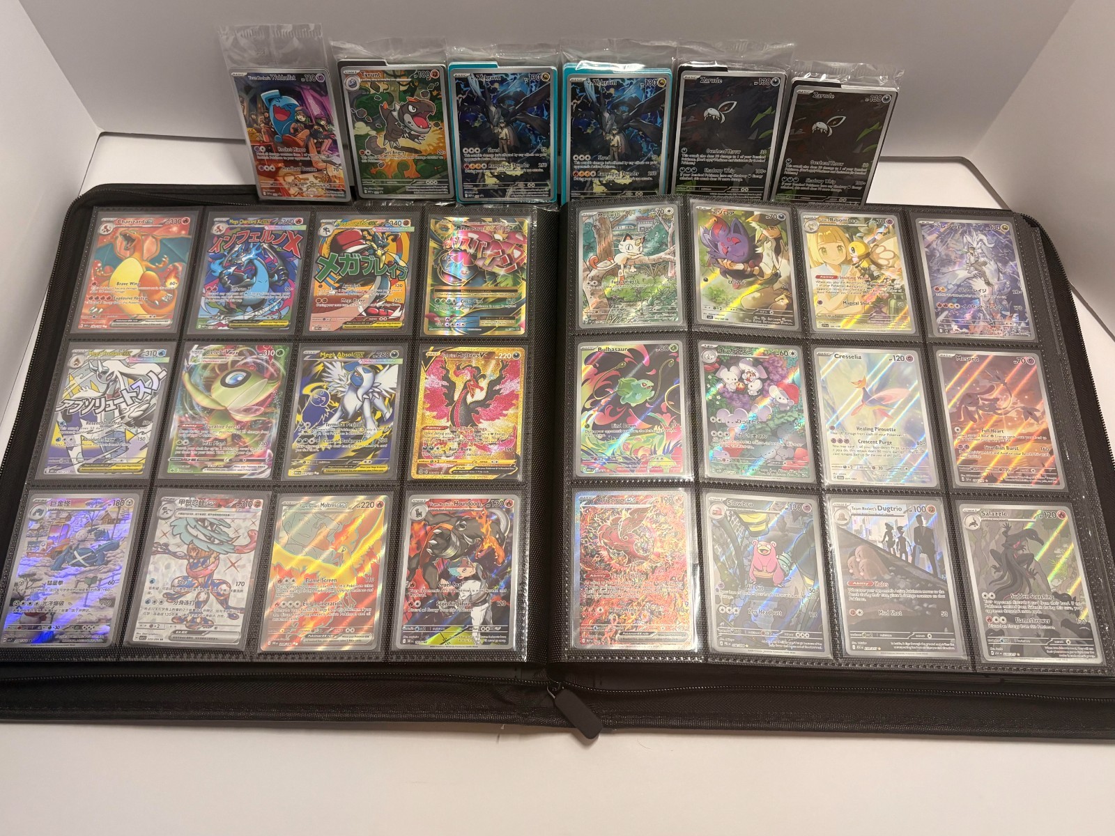 450+ Pokémon Card Lot Modern and Vintage Binder Collection (Binder Included) 450+ Pokémon Card Lot Modern and Vintage Binder Collection (Binder Included)