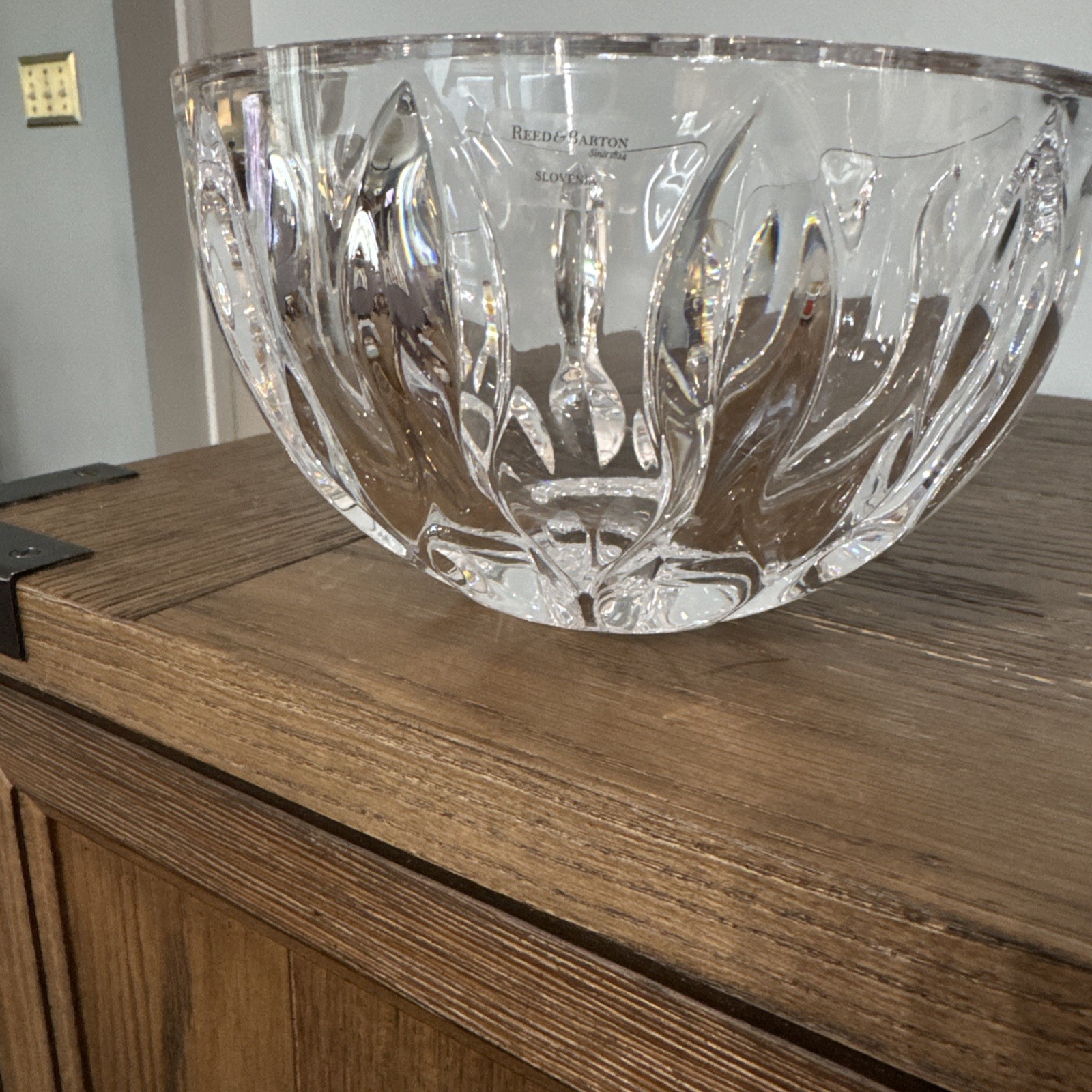 Reed & Barton Heavy Equinox Bowl Lead Crystal Made In Czech Republic 7 Reed & Barton Heavy Equinox Bowl Lead Crystal Made In Czech Republic 7