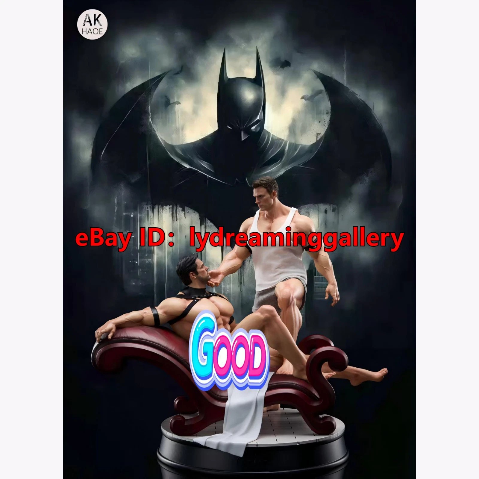 AK-HAOE Studio Batman and Captain America 1/6 Scale Limited Statue spot goods