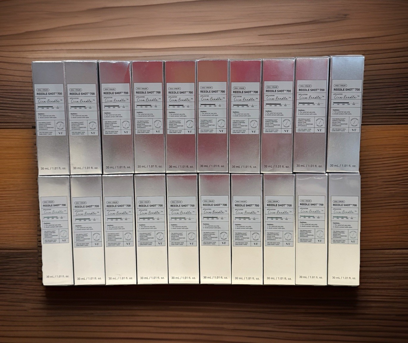 20 Pack VT Cosmetics CICA Reedle Shot 700 Microneedling Spot Treatment Serum 1oz