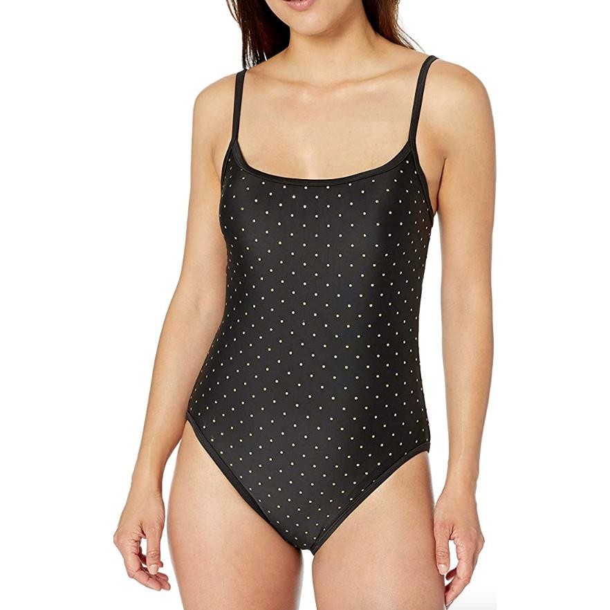 La Blanca Gold Mine One-Piece Swimsuit 8 *Black* NEW