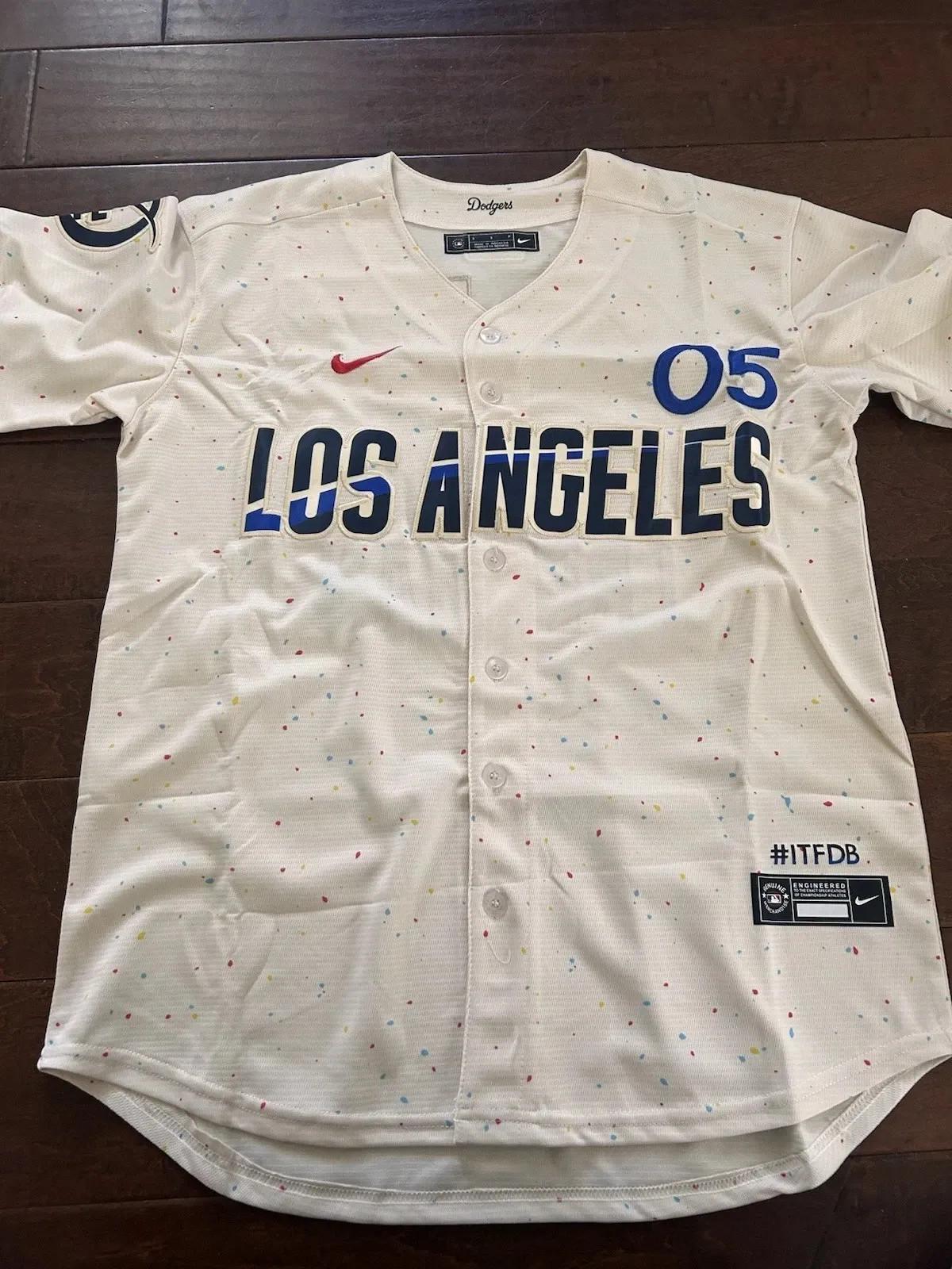 Los Angeles Dodgers Freddie Freeman #05 City Connect Cream Jersey