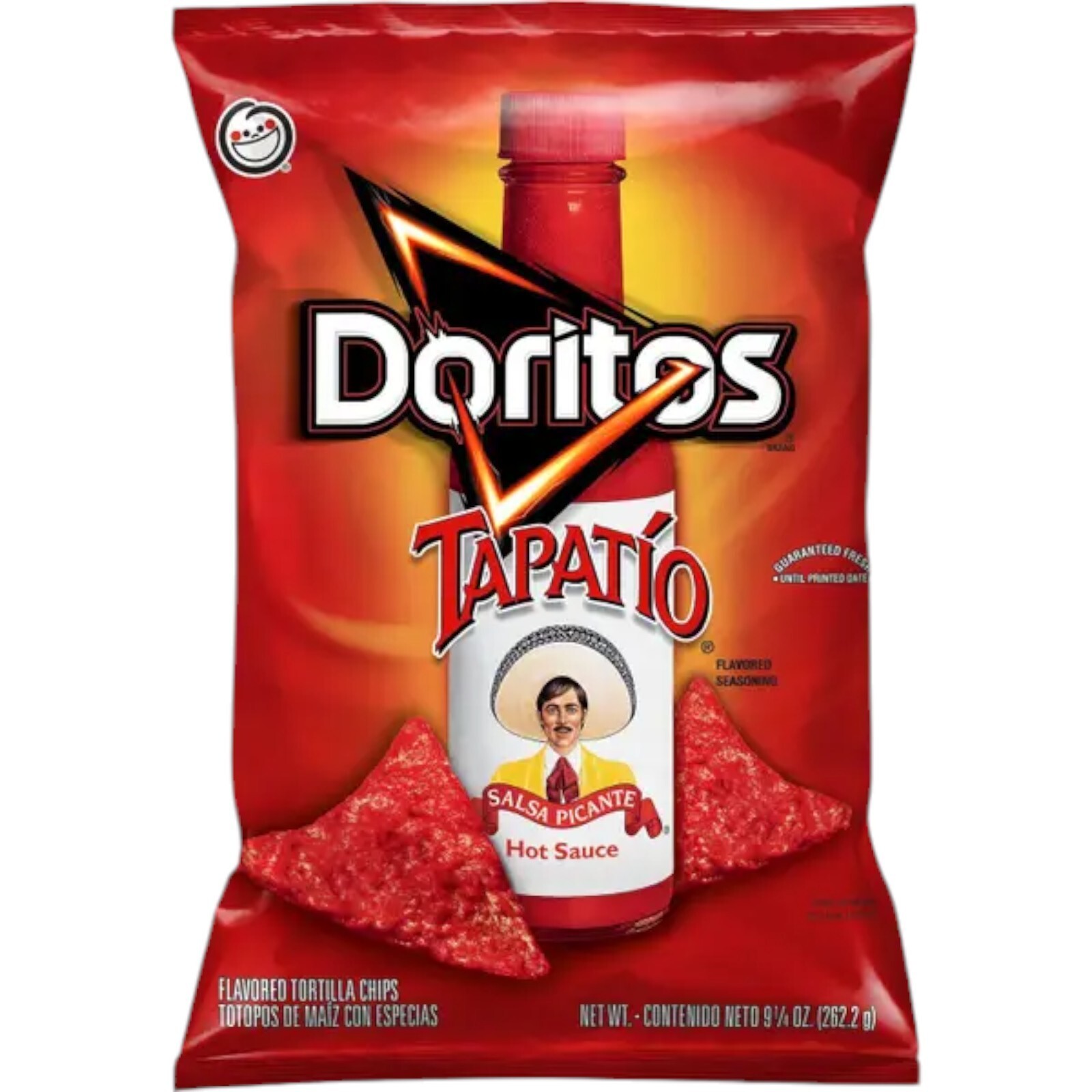 Doritos Tapatio Salsa Picante Hot Sauce Tortilla Chips 9.25 Oz 1 Bag