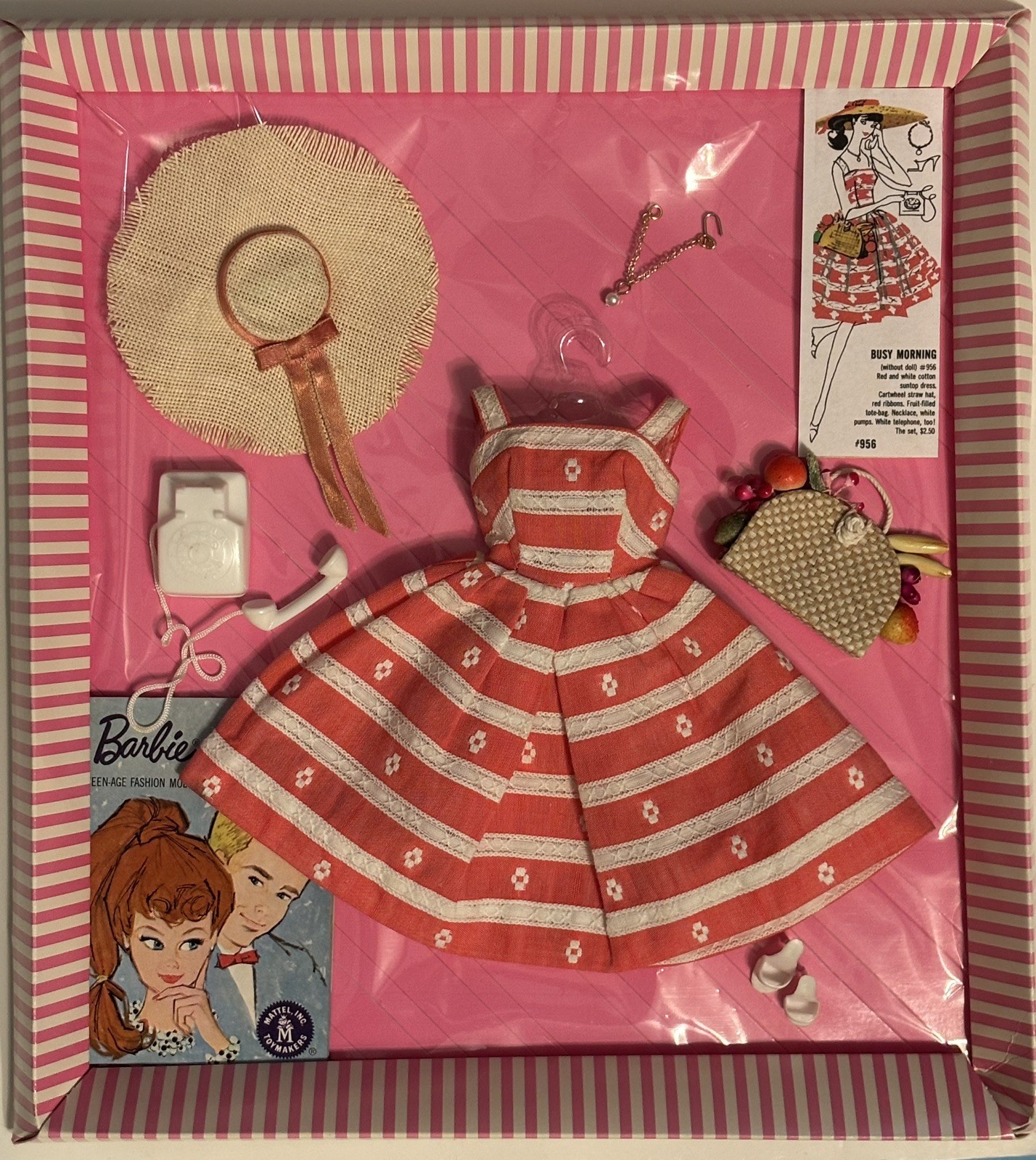 Vintage Barbie BUSY MORNING #956 1959-63 Complete & Excellent ~