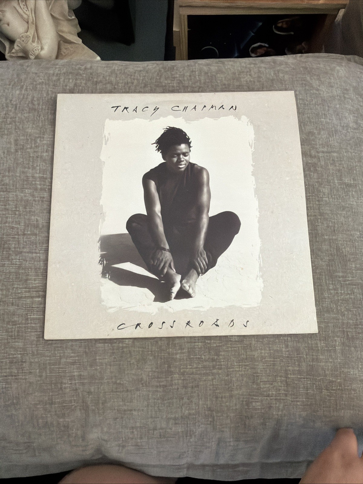Vintage 1989 TRACY CHAPMAN Crossroads VG+ Vinyl Record Vintage 1989 TRACY CHAPMAN Crossroads VG+ Vinyl Record