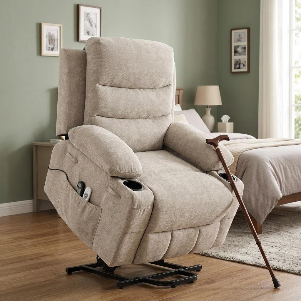 Oversized Power Lift Massage Heat Recliner Chair for Elderly Electric Lift Chair