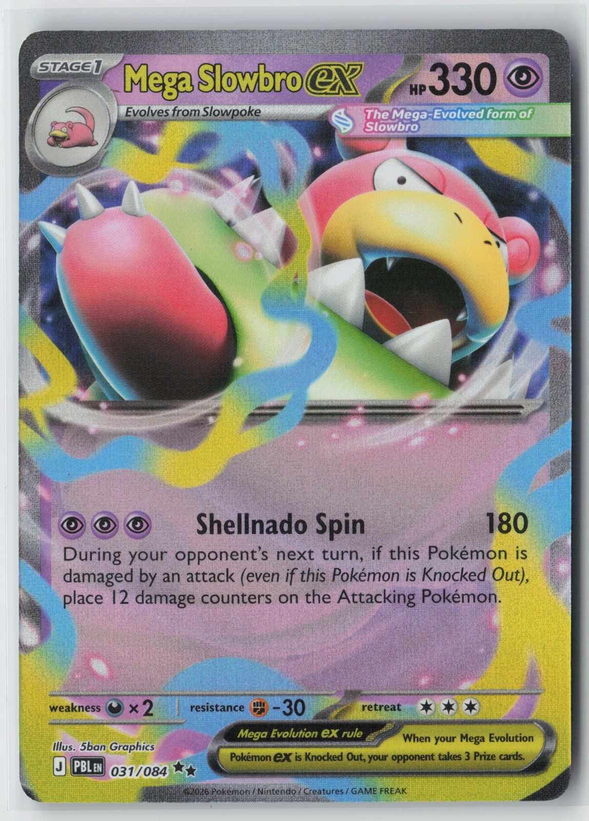 Mega Slowbro ex Double Rare ME05: Pitch Black 031/084 NM Mega Slowbro ex Double Rare ME05: Pitch Black 031/084 NM