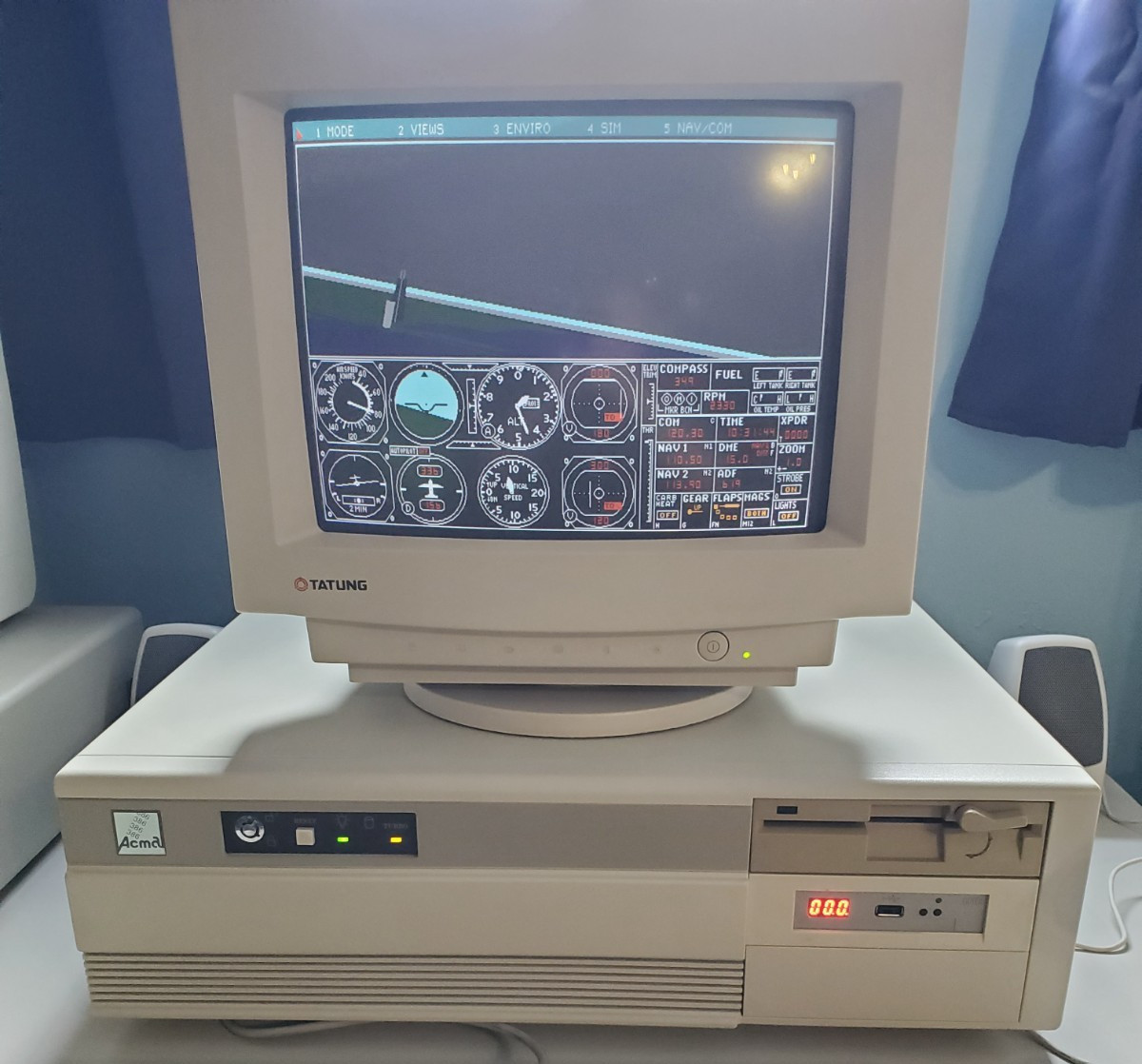 Rare Vintage ACMA 386-33 Vintage 386 Computer – Gotek USB, ATI VGA Wonder